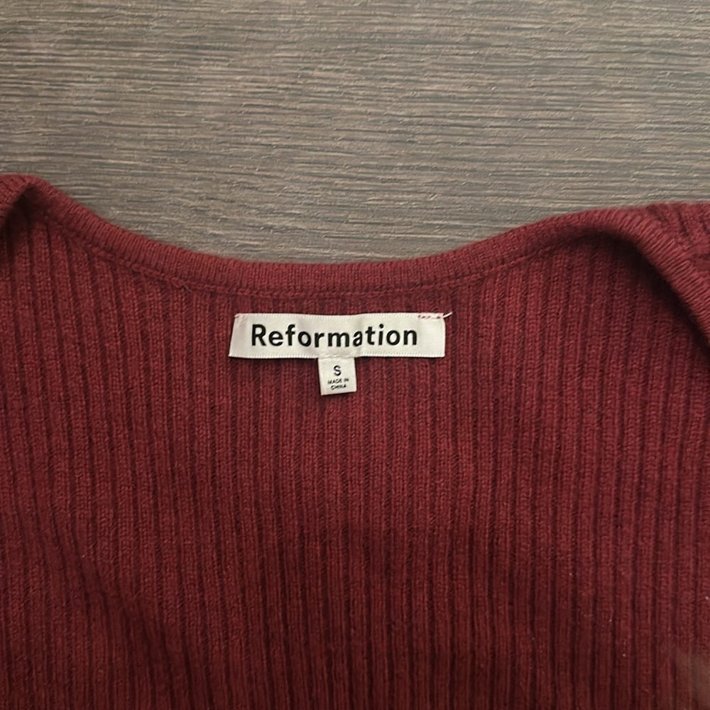 Reformation Tenore Cashmere Sweater Dress - Picture 3 of 6